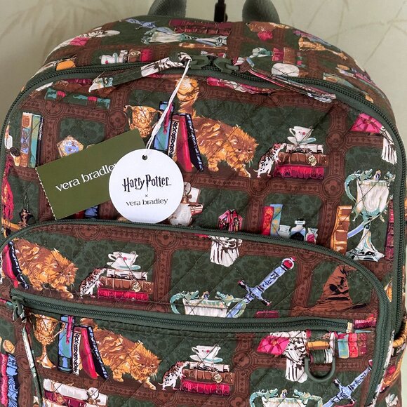 VERA BRADLEY HARRY POTTER BANCROFT BACKPACK:NWT HOGWARTS LIBRARY main image 11